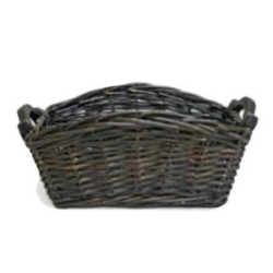 dark bamboo basket