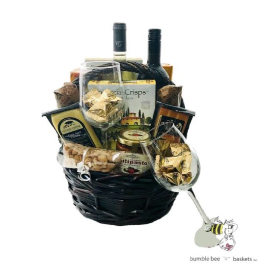 VIP wine gift basket