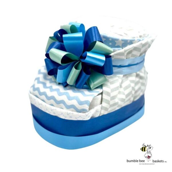 baby booties gift basket